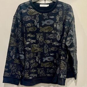 Fresh Produce Black Graphic Sweater